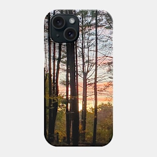 Sunset in the Woods Phone Case