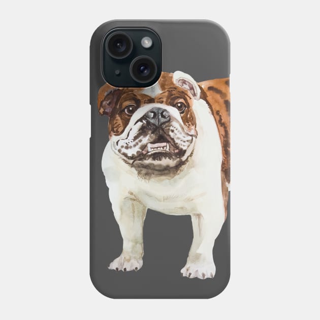 english bulldog Phone Case by VicaVeresk