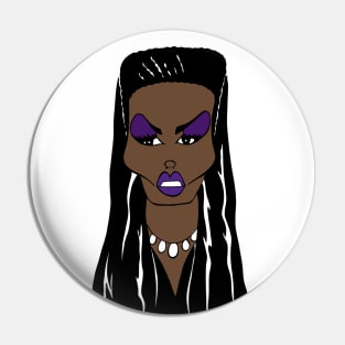 GRACE JONES MODEL, SINGER AND ACTRESS FAN ART Pin