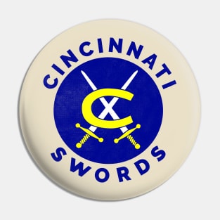 Classic Cincinnati Swords Hockey Pin