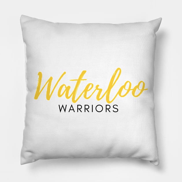 Waterloo Warriors Pillow by stickersbyjori