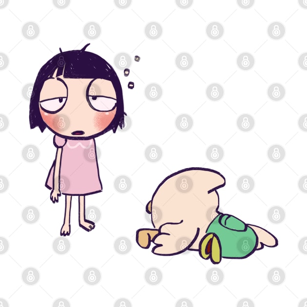 sleepytime pajamas sarah and duck / children cartoon by mudwizard