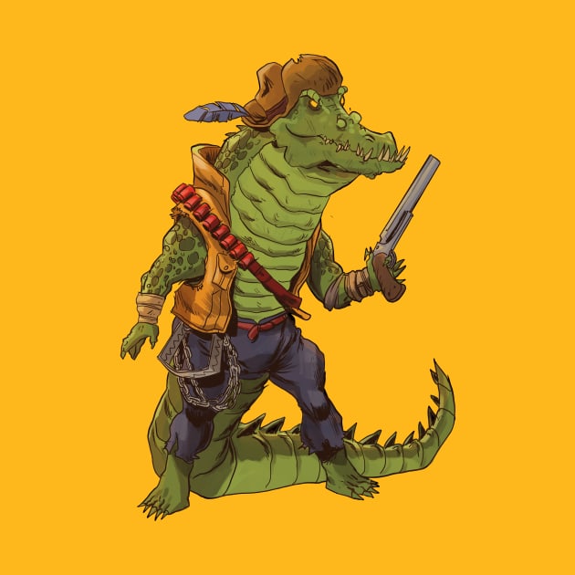 TMNT Leatherhead by markodjeska