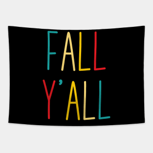 fall yall cute retro colorful autumn Give your design a name! Tapestry