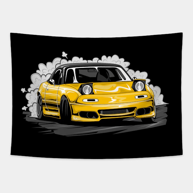 Mazda Miata NA Eunos Roadster Tapestry by JDM Boyz