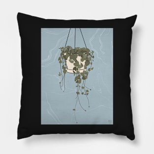 String of Hearts Hanging Plant Pillow