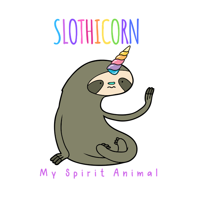 Sloth Unicorn Slothicorn Spirit Animal by meganelaine092