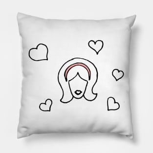 Heart Lady Pillow