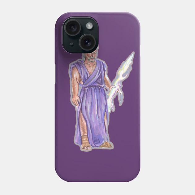 ZEUS of "Aphrodite's Love Myths" Phone Case by Aphrodite's Love Shoppe