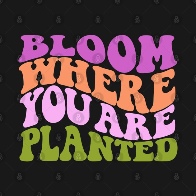 Bloom where you are planted by Botanic home and garden 