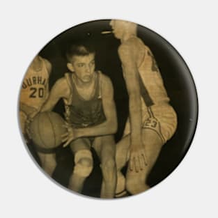 Young Pete Maravich in High School Vintage Pin