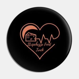 Cheese heartbeat Stripchezze Food Truck Pin