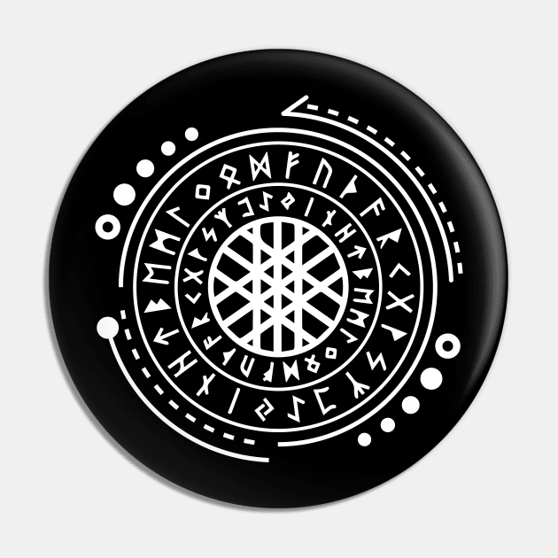 Web of Wyrd | Norse Pagan Symbol Pin by CelestialStudio