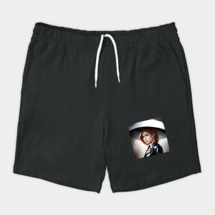 Women Style With Umbrella  Clouds Rain Shorts
