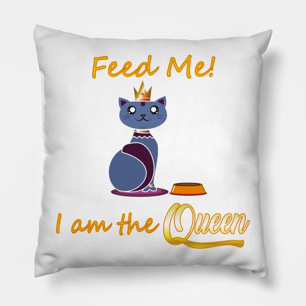 Im the Queen Pillow by Madiaz