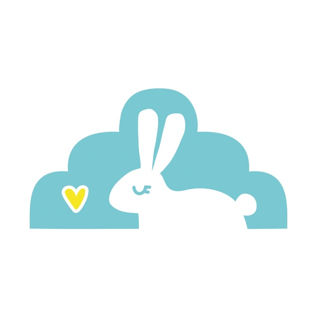 Bunny in the cloud dreaming by illulief