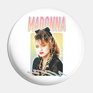 Madonna \/\ Original 80s Vintage Style Design Pin