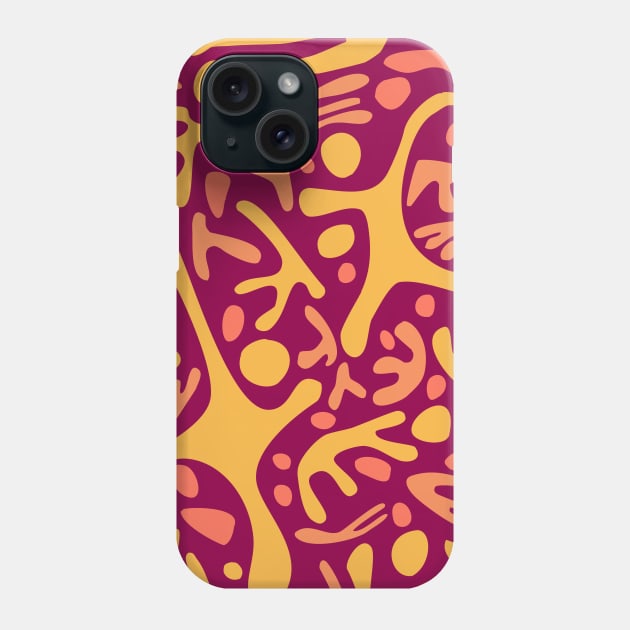 Run, Jump, Play Original on Plum Red Phone Case by ArtticArlo