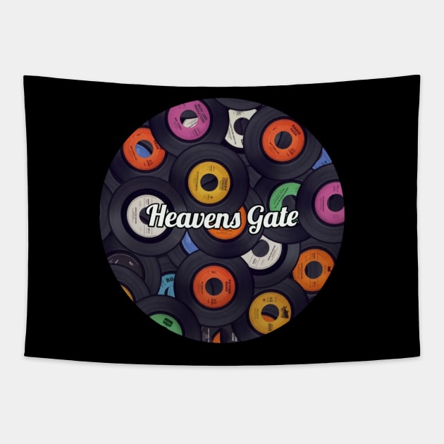 Heavens Gate / Vinyl Records Style Tapestry by Mieren Artwork 