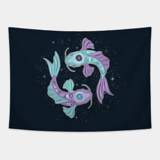 Cosmic Pisces Tapestry