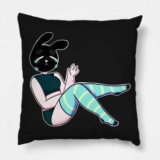 sad bunny Pillow