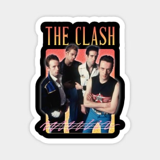 The Clash Retro Aesthetics Fan Art Magnet