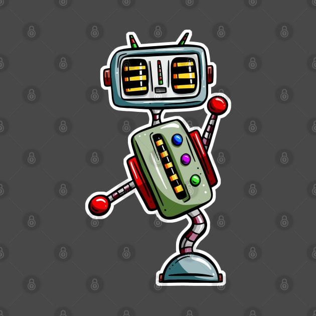 Dancing Cartoon Robot by Squeeb Creative