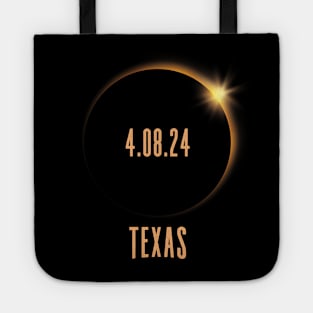 North America Total Solar Eclipse 2024 Texas USA Tote