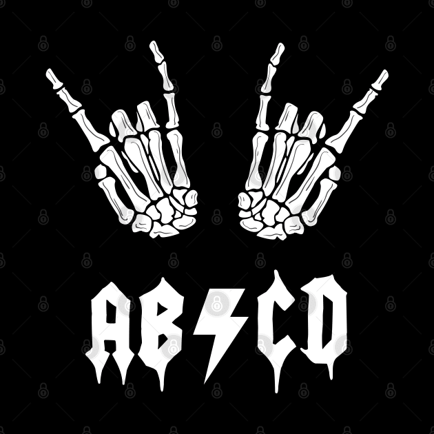 ABCD Rock & Roll Skeleton by Myartstor 