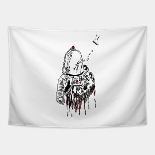 Space Horror, spacesuit Tapestry