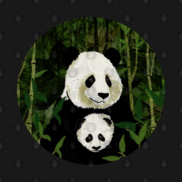 pandas by KatherineBlowerDesigns