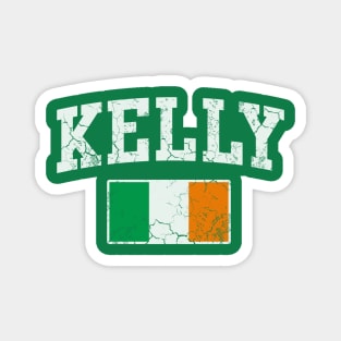 Kelly Irish Name Surname St Patrick's Day Ireland Flag Magnet