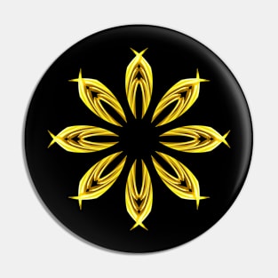 Yellow flower Pin