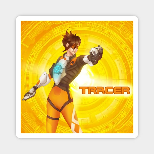 Tracer from Overwatch Magnet by LeslieC