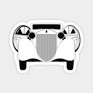 Rolls Royce Ghost Vintage Black Outline Magnet