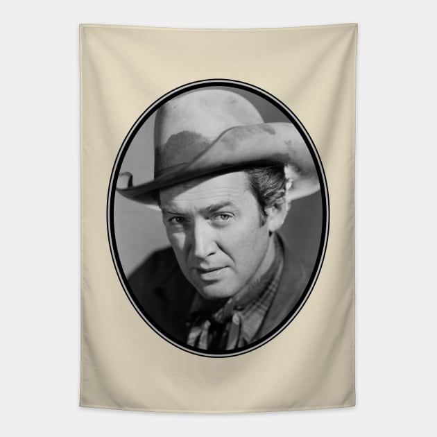 James Stewart: Cinema Cowboy Tapestry by Noir-N-More