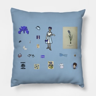 Blue Spring Aesthetic Sheet Pillow