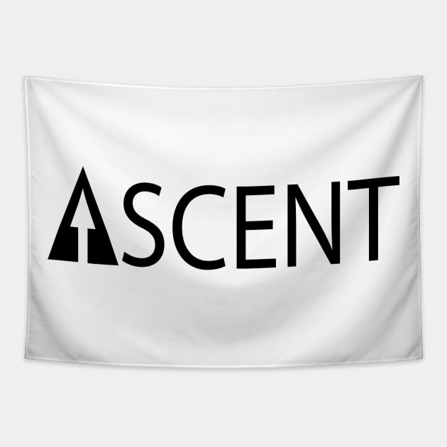 Ascent typographic logo design Tapestry by It'sMyTime