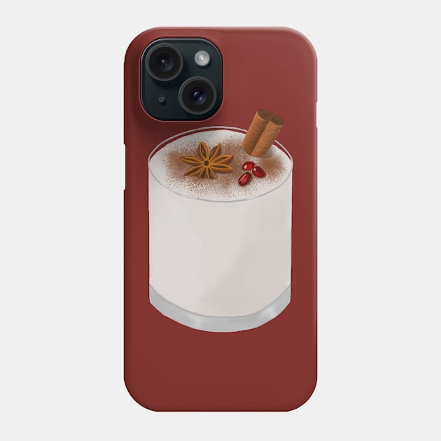 Egg nog drink Phone Case by toffany's