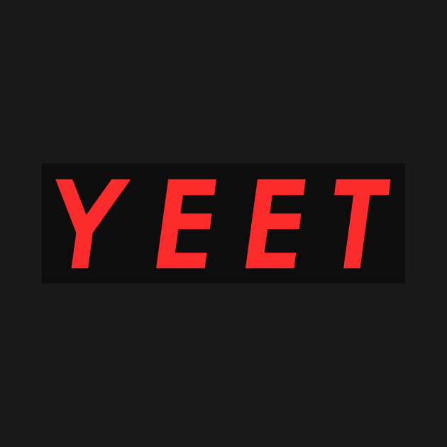 Yeet Meme Black Box Dank Gamer Yeetin Funny White Color by mangobanana