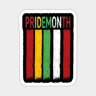 PrideMonth Flag Logo Magnet