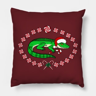 Peppermint Gator Pillow