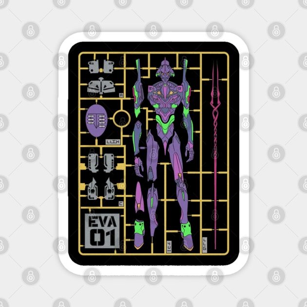 Neon Genesis Evangelion Unit 1 Magnet by AmethyGalaxy