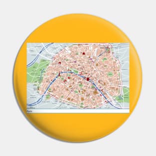 Arrondissements Paris Map Pin