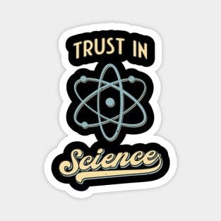 Trust In Science Physics Fun Retro Atom Magnet