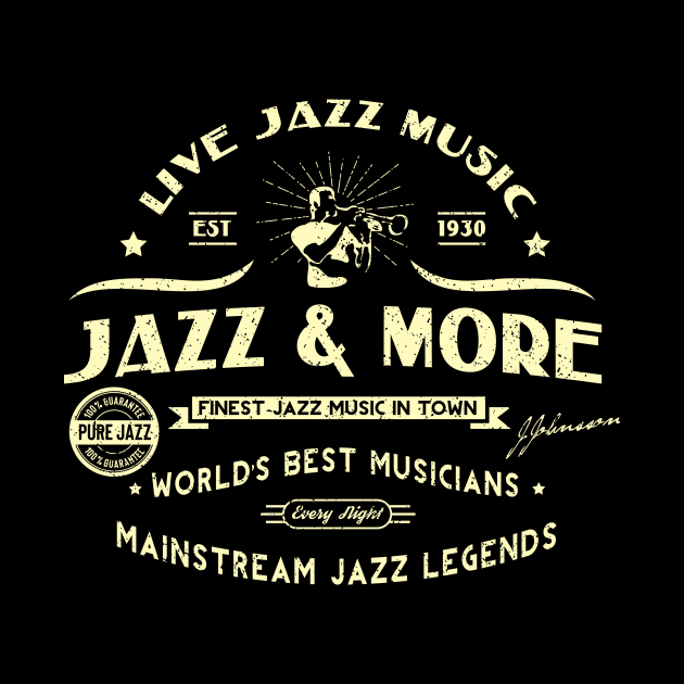 Jazz Club Symbol Retro Style by jazzworldquest