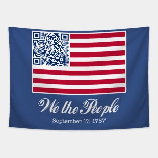 QR Constitution Tapestry