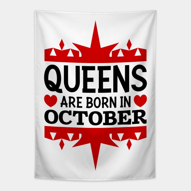 Queens are born in October Tapestry by colorsplash