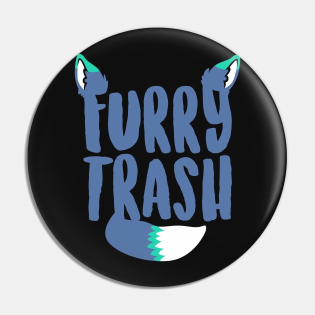 Furry Trash Pin by Psitta