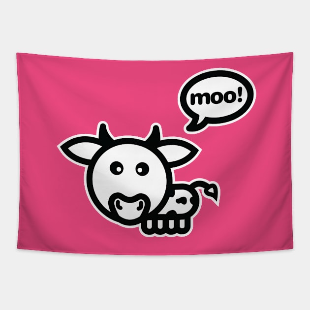 Moo Tapestry by Pigbanko